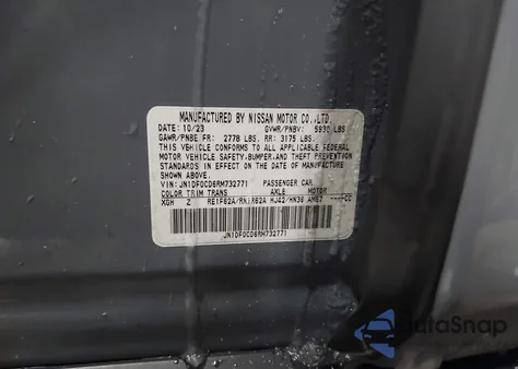 2024 Nissan Ariya Platinum+ z USA, uszkodzony, nr VIN JN1DF0CD6RM732771